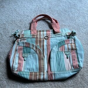 Y2K /coastal /pastel  French Connection Canvas Tote Bag FCUK
